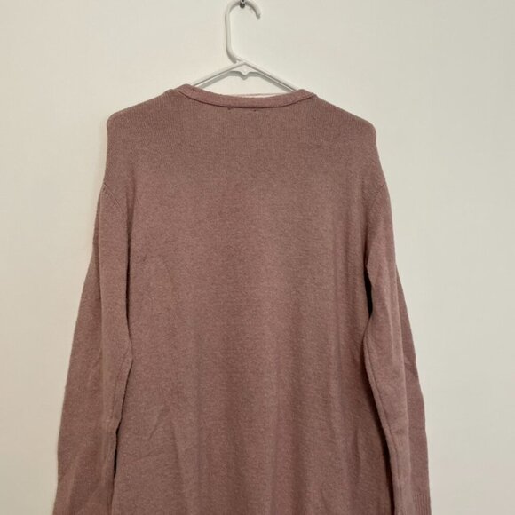A.N.A Long Sleeve Duster Cardigan Sweater Mauve Pink Purple Open Front Winter M - Picture 10 of 16
